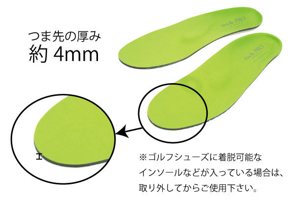 インソールプロ・スポーツ ゴルフ 右利き専用