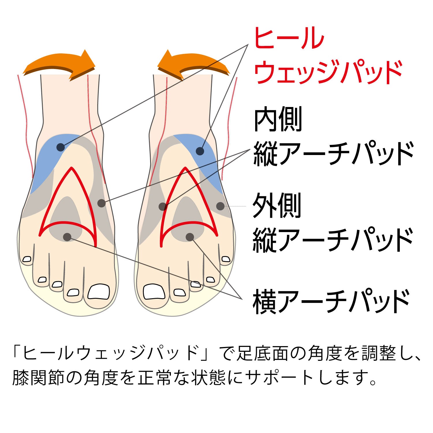 インソールプロ メンズ 膝痛対策 – Shoesfit