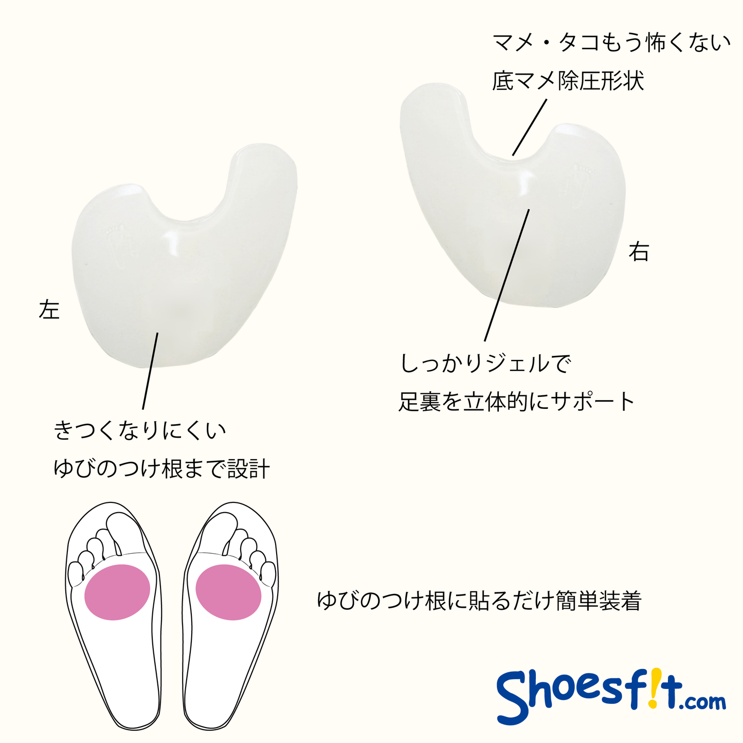 クリアジェル フットケアパッド 底マメサポート